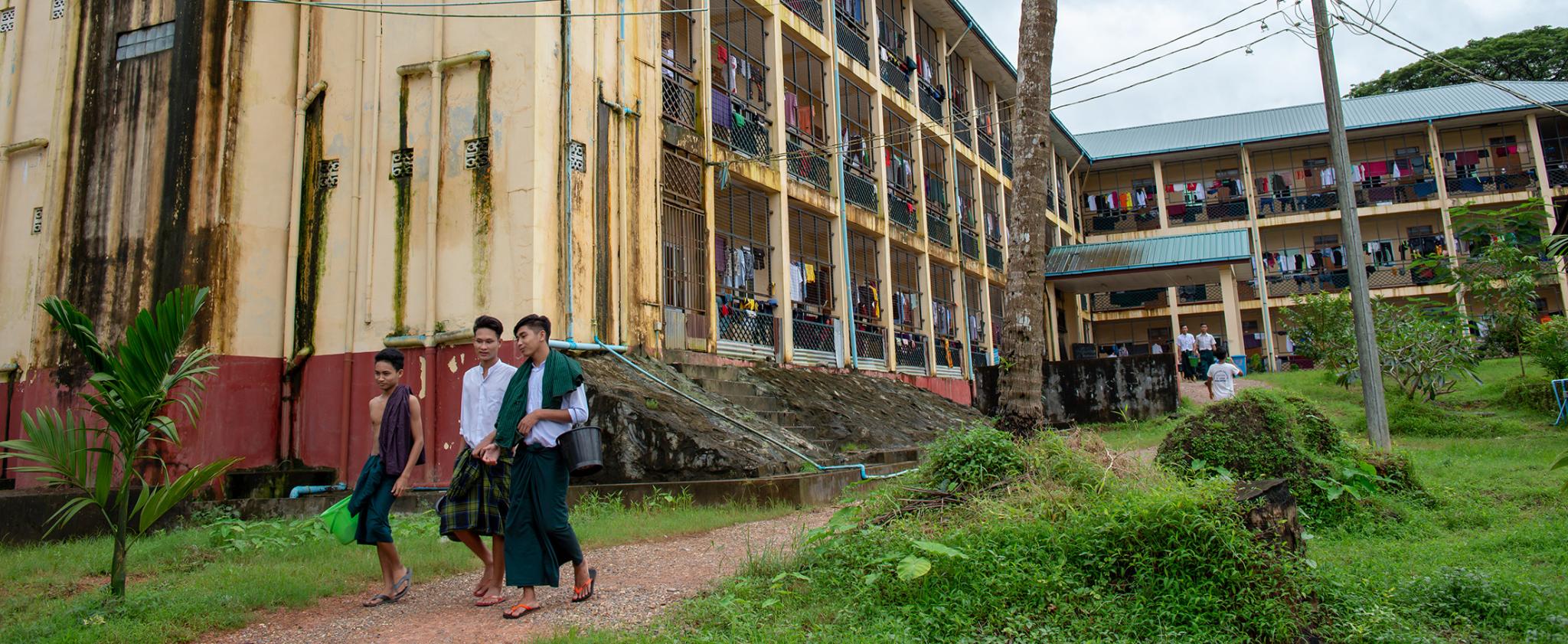 Building and yard in Myanmar